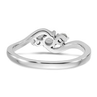 14K White Gold 0.33 Carat Lab Grown Diamond VS SI+ G+ Complete Petite Engagement Ring view 5