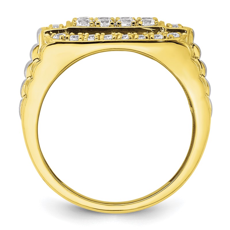 IBGoodman 10k 1 3/8 carat Lab Grown Diamond VS/SI+ G+ Men's Ring
