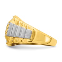 IBGoodman 14K Two-Tone 1.38 Carat Lab Grown Diamond VS SI+ G+ Men's Ring view 3