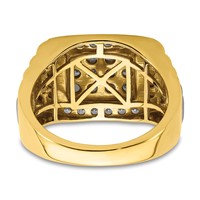 IBGoodman 14K Two-Tone 1.38 Carat Lab Grown Diamond VS SI+ G+ Men's Ring view 5