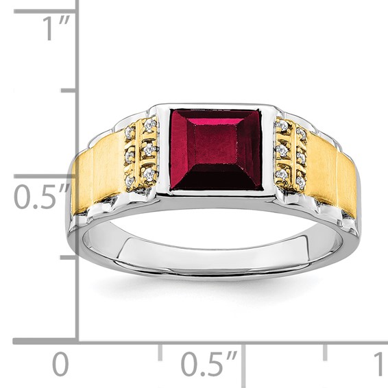 Men's Gemstone and Diamond Rings