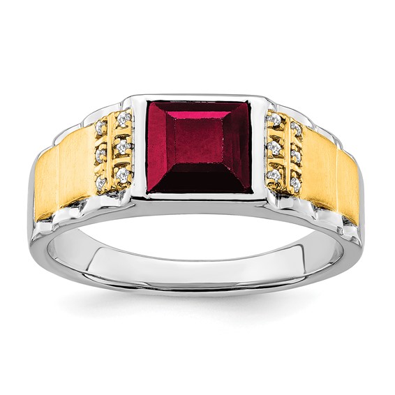 Men's Gemstone and Diamond Rings