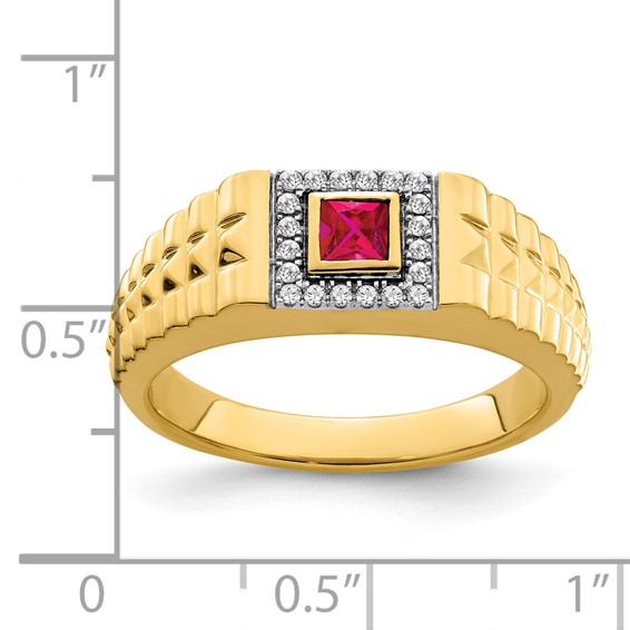 Men's Gemstone and Diamond Rings