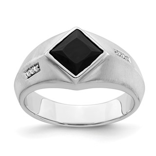 Men's Onyx & Diamond Rings