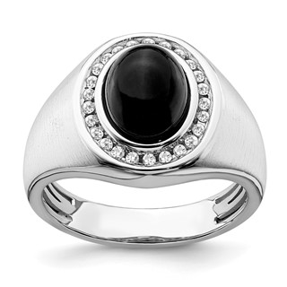 Men's Onyx & Diamond Rings