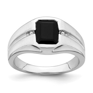 Men's Onyx & Diamond Rings