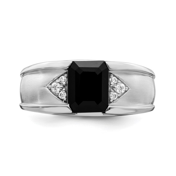 Men's Onyx & Diamond Rings
