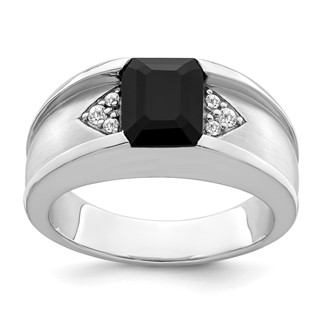 Men's Onyx & Diamond Rings