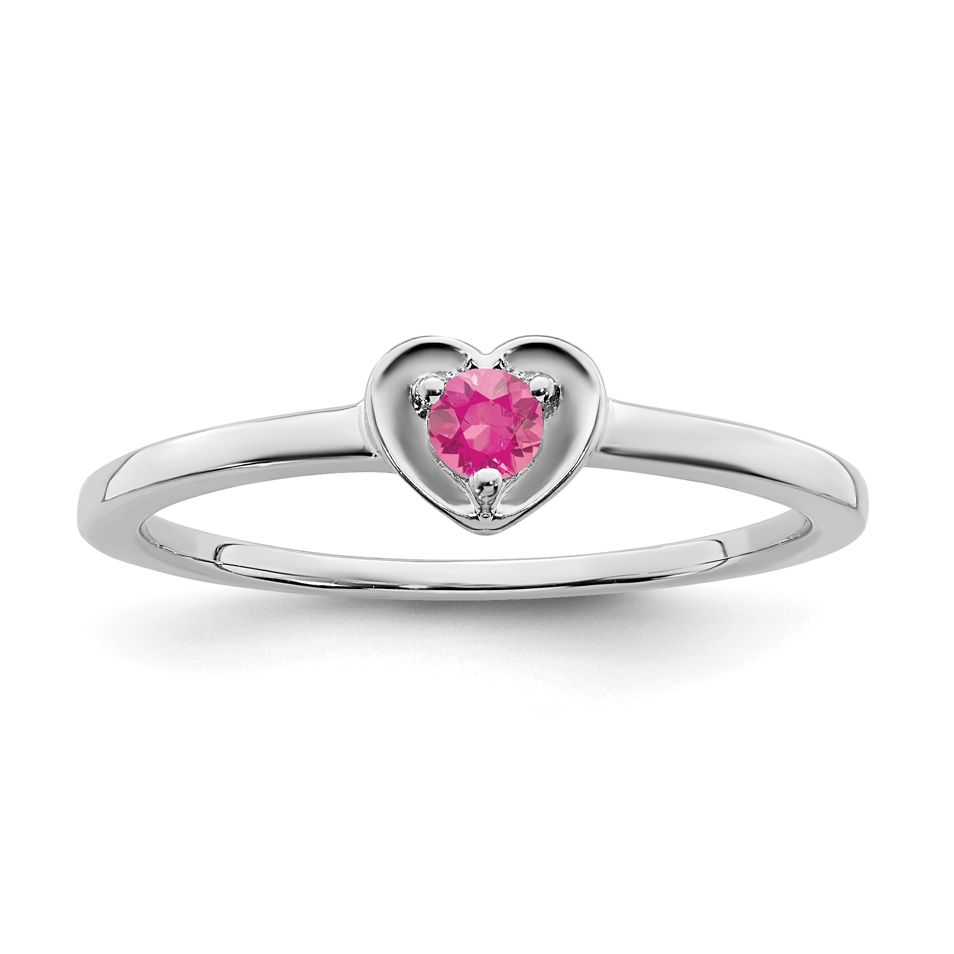 WHITE GOLD DIAMOND outlet TOURMALINE HEART RING