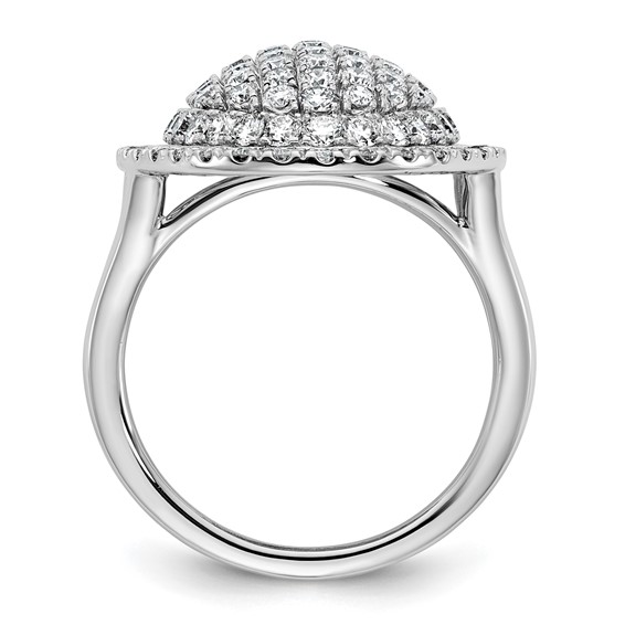 Gold Diamond Cluster Fashion Rings