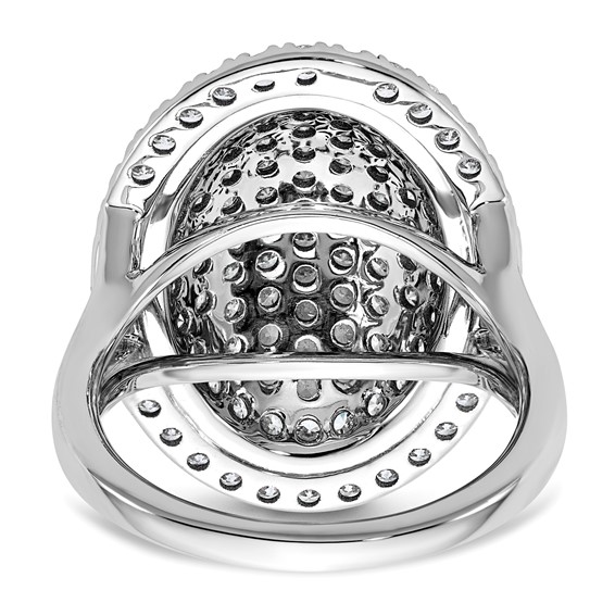 Gold Diamond Cluster Fashion Rings