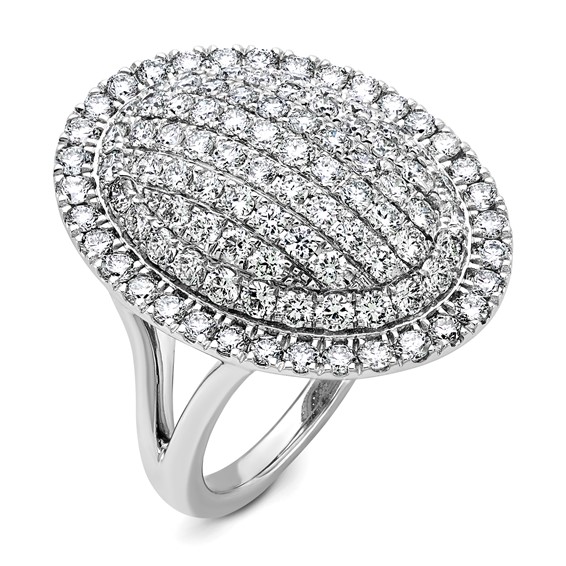 Gold Diamond Cluster Fashion Rings