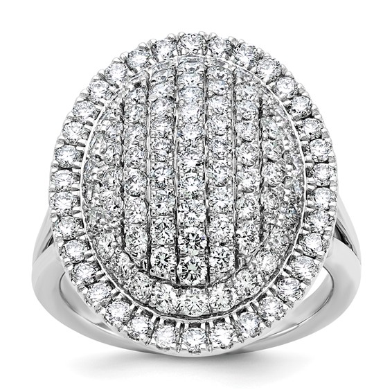 Gold Diamond Cluster Fashion Rings