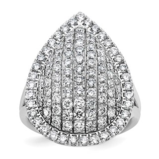 Gold Diamond Cluster Fashion Rings