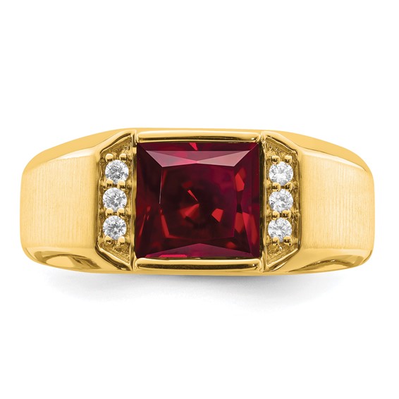 Men's Gemstone and Diamond Rings