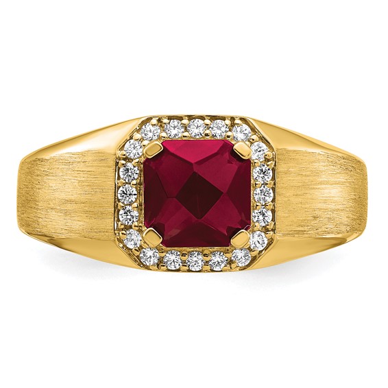 Men's Gemstone and Diamond Rings