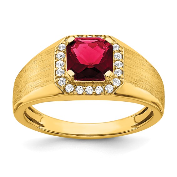 Men's Gemstone and Diamond Rings