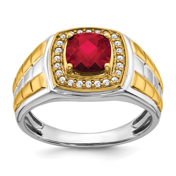 Men's Gemstone and Diamond Rings
