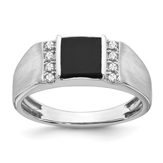 Men's Onyx & Diamond Rings