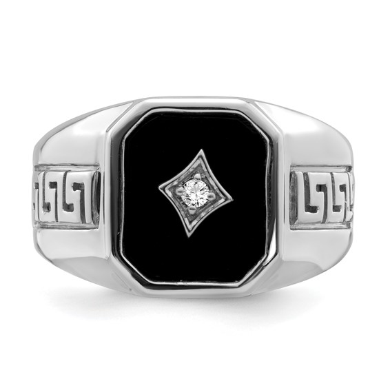 Men's Onyx & Diamond Rings