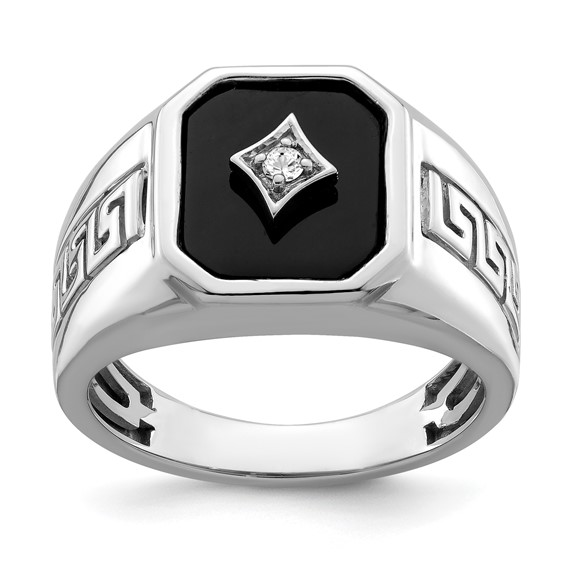 Men's Onyx & Diamond Rings