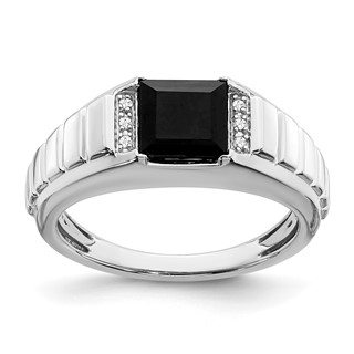 Men's Onyx & Diamond Rings