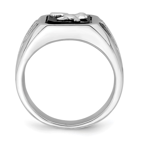 Men's Onyx & Diamond Eagle Rings