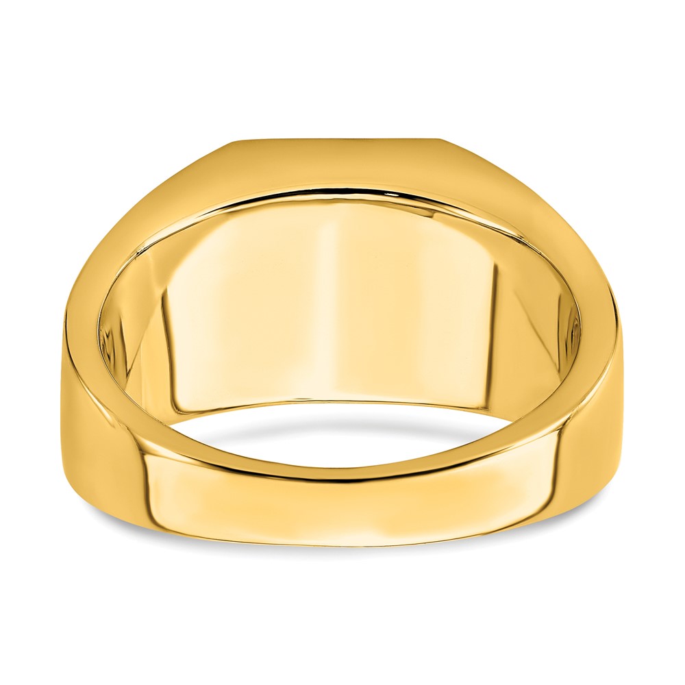 14k Onyx and Diamond Eagle Mens Ring (RM7484-OX-005-YA)