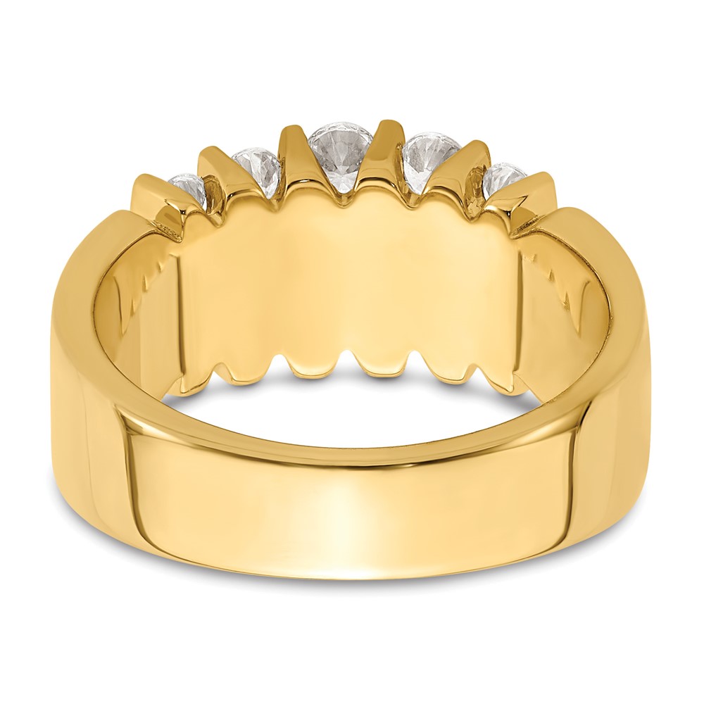 14k 1 carat Lab Grown Diamond VS/SI+ G+ Complete Fashion Band (RM7486-100-7YLG)