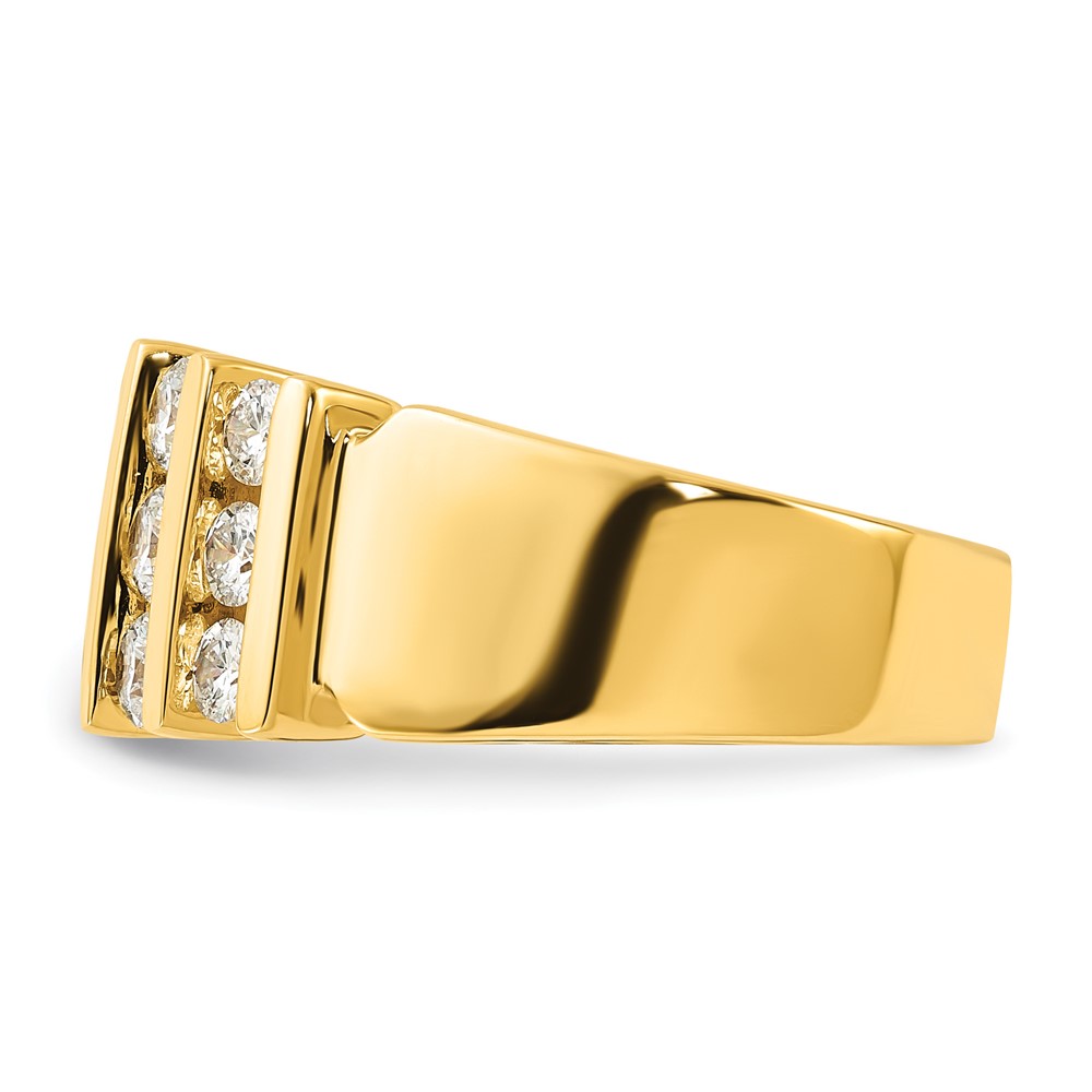 14k 1 1/2 carat Lab Grown Diamond VS/SI+ G+ Complete Fashion Band (RM7486-150-7YLG)