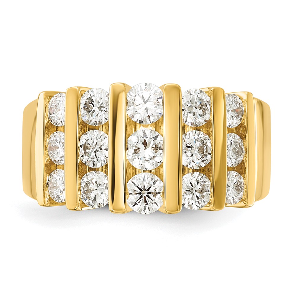 14k 1 1/2 carat Lab Grown Diamond VS/SI+ G+ Complete Fashion Band (RM7486-150-7YLG)