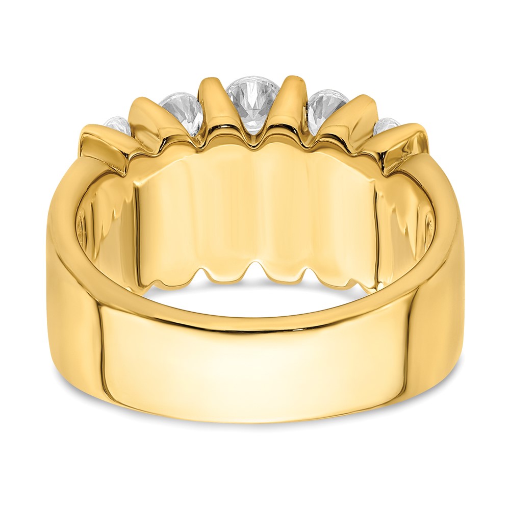 14k 1 1/2 carat Lab Grown Diamond VS/SI+ G+ Complete Fashion Band (RM7486-150-7YLG)