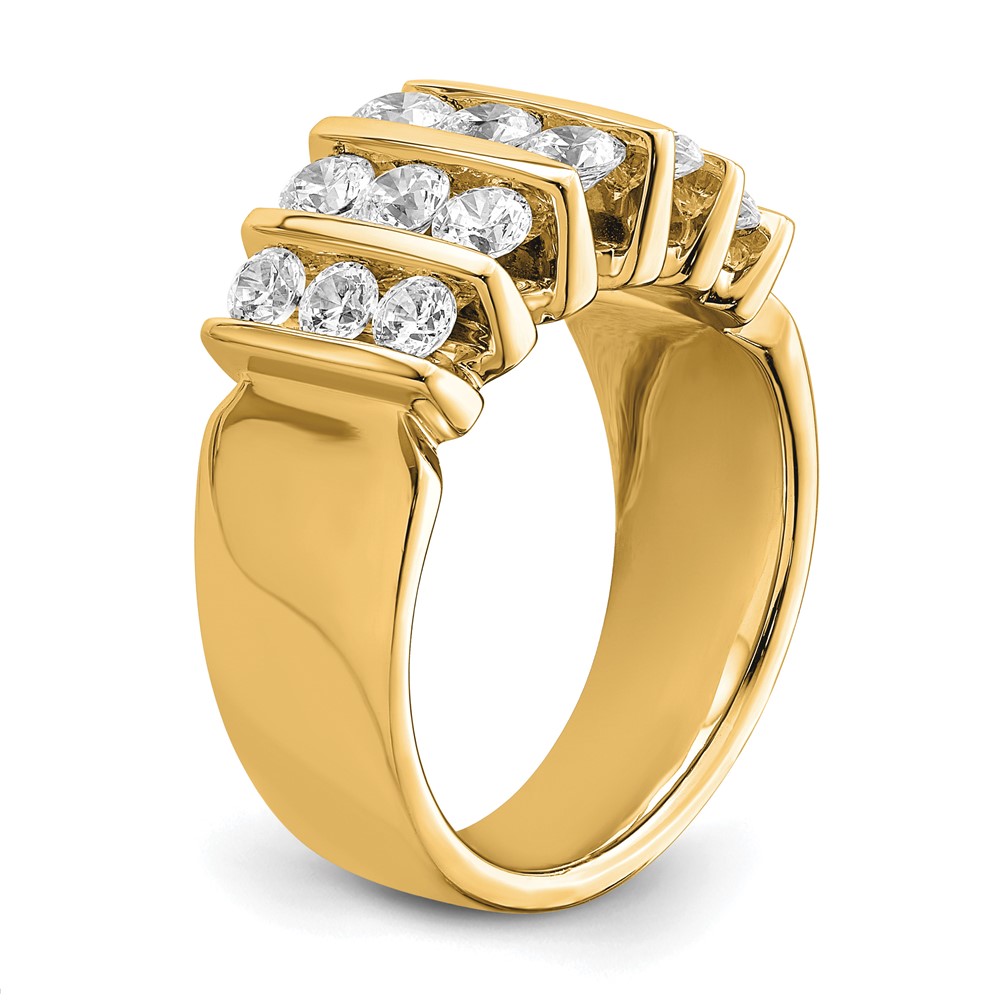 14k 1 1/2 carat Lab Grown Diamond VS/SI+ G+ Complete Fashion Band (RM7486-150-7YLG)