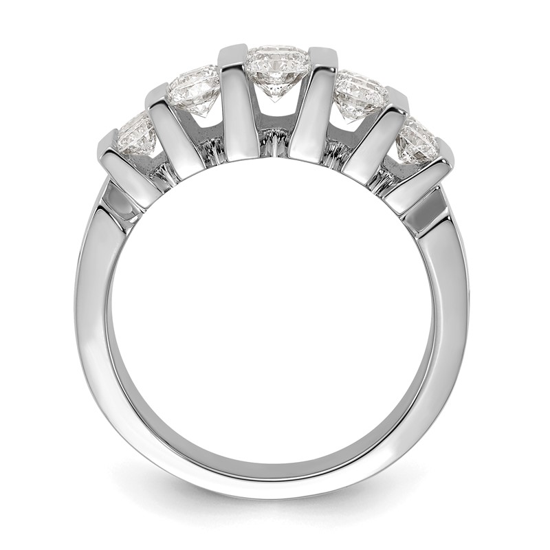 14k White Gold 2 carat Lab Grown Diamond VS/SI+ G+ Complete Fashion Band