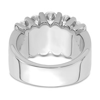 14K White Gold 2 Carat Lab Grown Diamond VS SI+ G+ Complete Fashion Band view 5