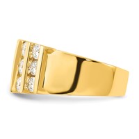 14K Yellow Gold 2 Carat Lab Grown Diamond VS SI+ G+ Complete Fashion Band view 4