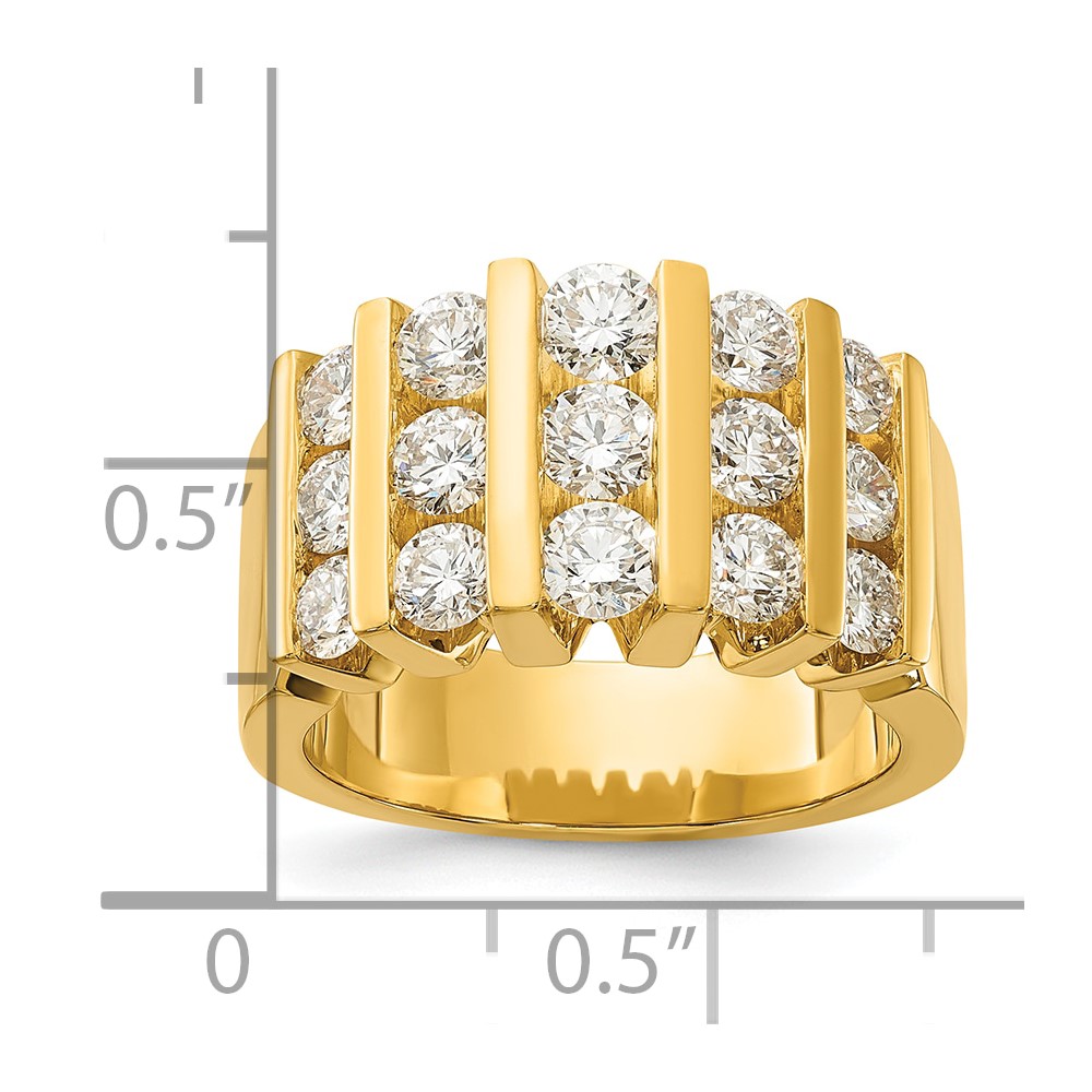 14k 2 carat Lab Grown Diamond VS/SI+ G+ Complete Fashion Band (RM7486-200-7YLG)