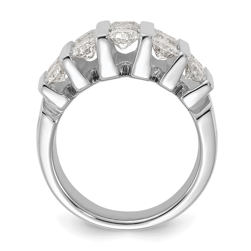 14k White Gold 3 carat Lab Grown Diamond VS/SI+ G+ Complete Fashion Band