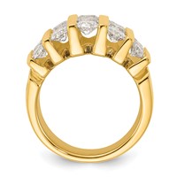 14K Yellow Gold 3 Carat Lab Grown Diamond VS SI+ G+ Complete Fashion Band view 2