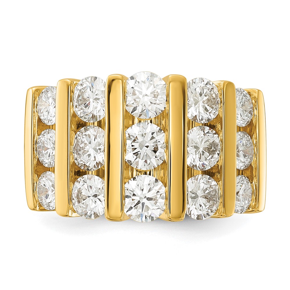 14k 3 carat Lab Grown Diamond VS/SI+ G+ Complete Fashion Band (RM7486-300-7YLG)