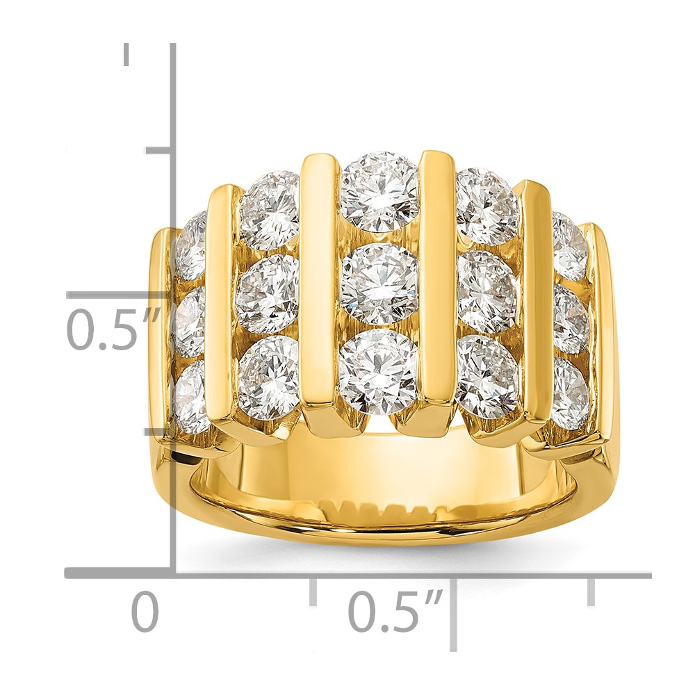 14k 3 carat Lab Grown Diamond VS/SI+ G+ Complete Fashion Band (RM7486-300-7YLG)