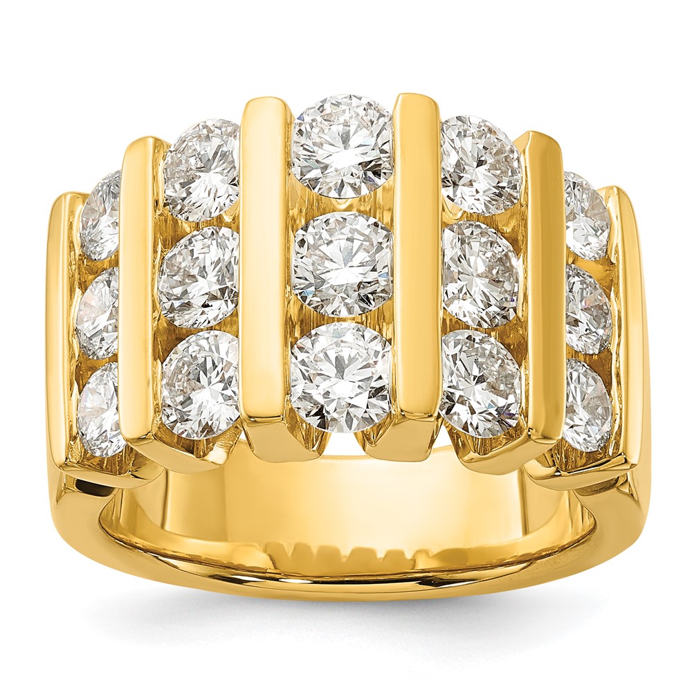 14k 3 carat Lab Grown Diamond VS/SI+ G+ Complete Fashion Band (RM7486-300-7YLG)
