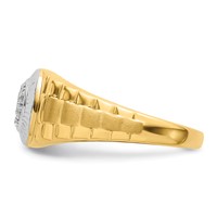 IBGoodman 14K Two-tone 0.25 Carat Lab Grown Diamond VS SI+ G+ Complete Men's Ring view 3