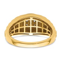 IBGoodman 14K Two-tone 0.25 Carat Lab Grown Diamond VS SI+ G+ Complete Men's Ring view 5