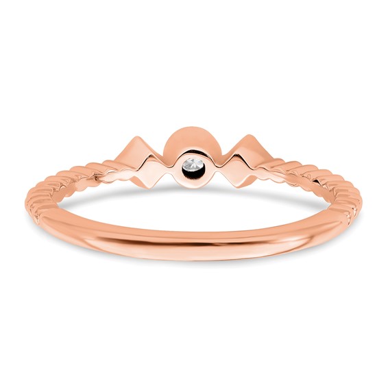 Petite Round Diamond Promise Rings