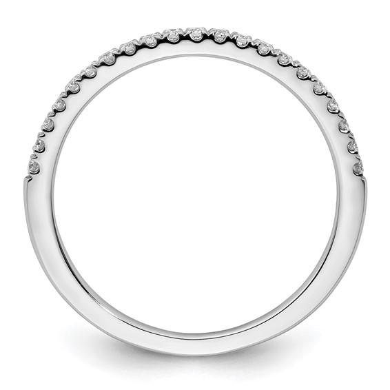 14k White Gold 1/5 carat Diamond Complete Wedding Band