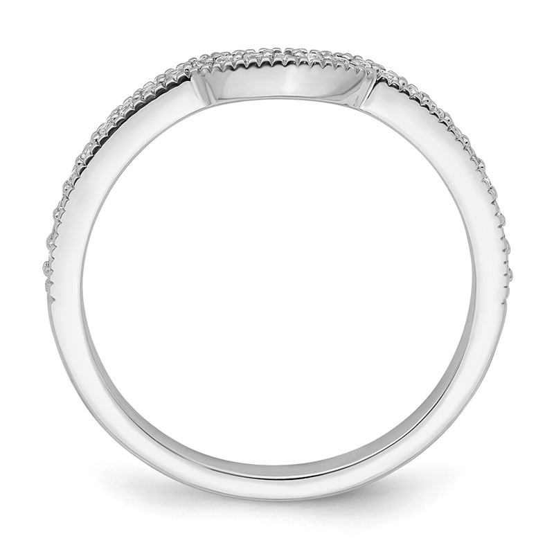 14K White Gold Lab Grown Diamond VS/SI+ G+ Wedding Band