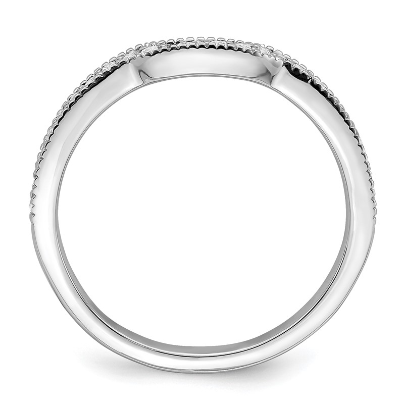 14K White Gold Lab Grown Diamond VS/SI+ G+ Wedding Band