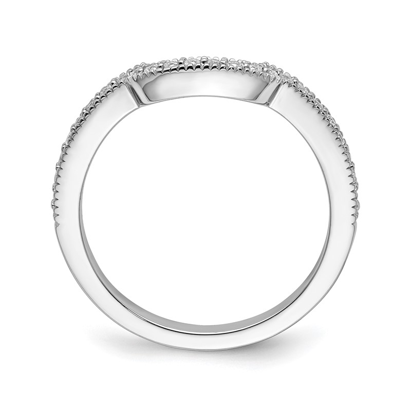 14K White Gold Lab Grown Diamond VS/SI+ G+ Wedding Band