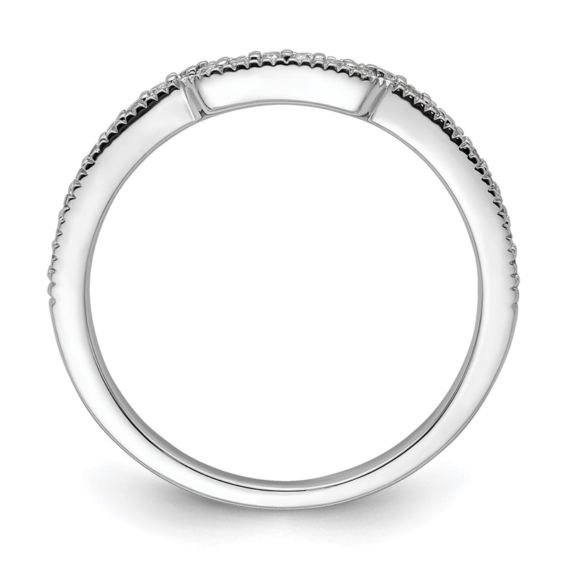 14K White Gold Lab Grown Diamond VS/SI+ G+ Wedding Band